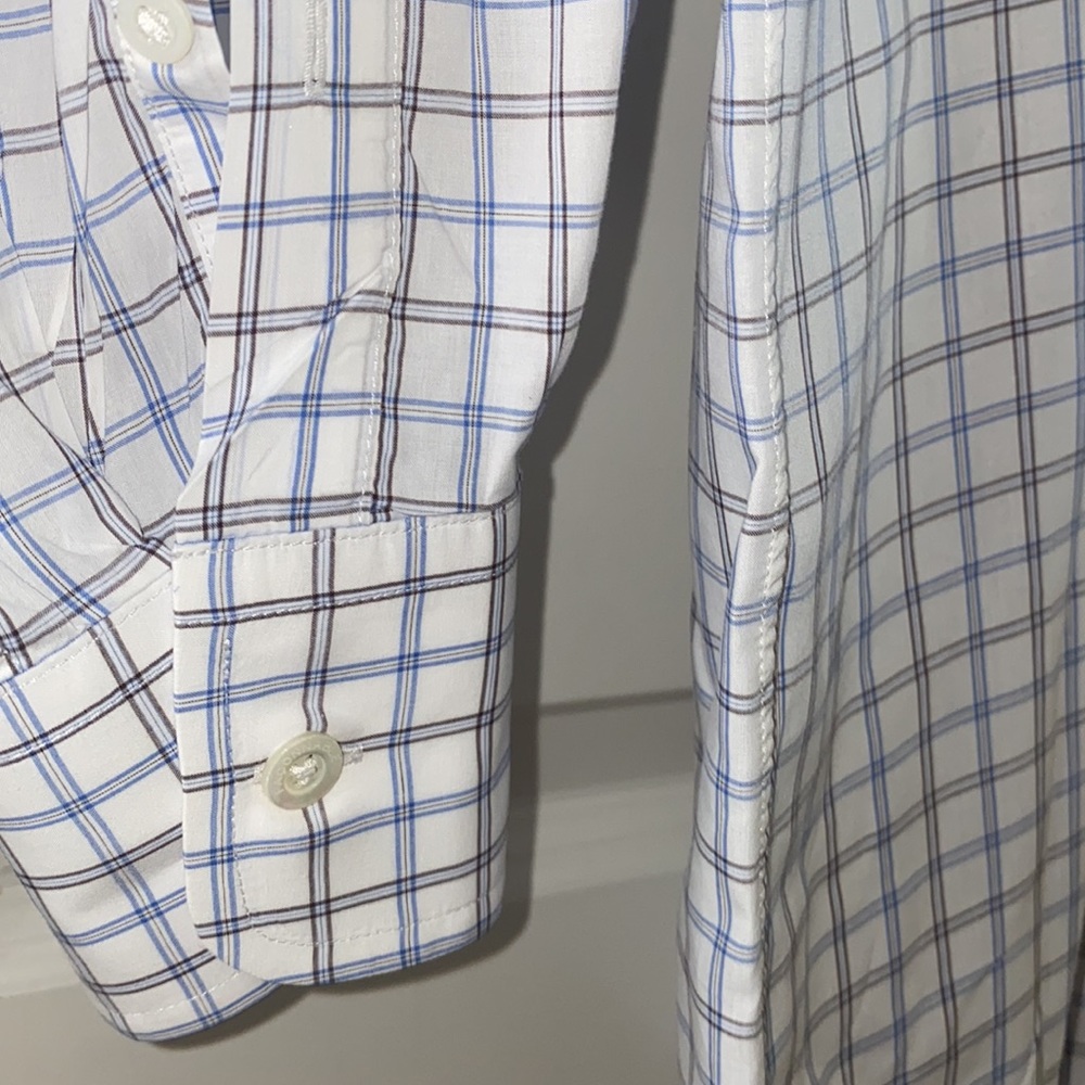 Faconnable Classique Check Button Down Shirt - image 6